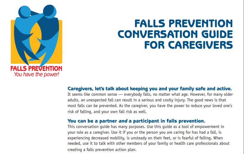 A Caregiver Guide For Falls Prevention Idaho Caregiver Alliance 6457